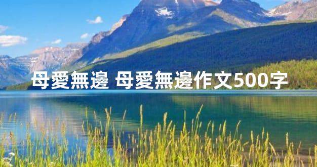 母愛無邊 母愛無邊作文500字
